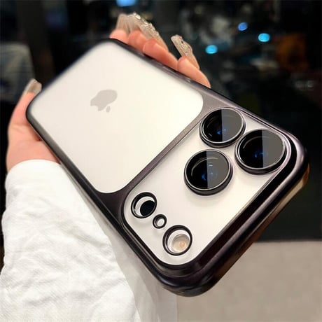CUTECASE指紋防止 iPhone17ProMaxケース頑丈レンズカバー付 iPhone17Proケース 薄型軽量 iPhone17 肌にやさしい フロストバックパネルデザインCM5690