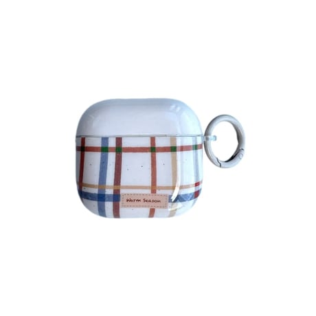 CUTECASE ストライプ AirPodsPro3ケース AirPods4 可愛い犬 AirpodsPro2/3/2カバー リング付き ギフトにおすすめCM5818