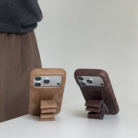 CUTECASE リボンスタンド iPhone17pro/17ケース 革製 高級感 iPhone16ProMax/15/14カバー 耐衝撃 多機能 秋冬人気品CM6051