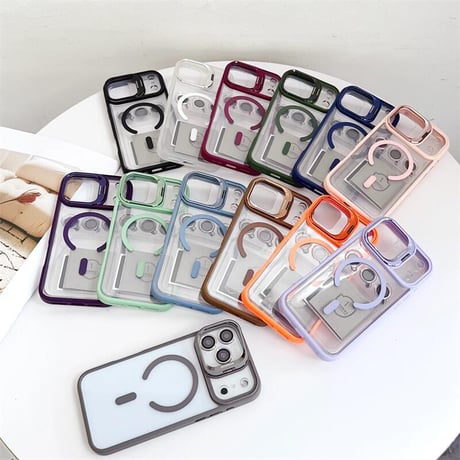 CUTECASEカメラスタンド付 iPhone17ProMax/iPhone17Proケース レンズフィルムプレゼント iPhone17/Airケース MagSafe対応 高級感たっぷり CM5710