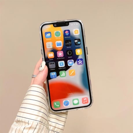 CUTECASE金属リボン iPhone15/15proケース パール iPhone14/13pro/12クリアケース かわいい 女子力高いCM4440