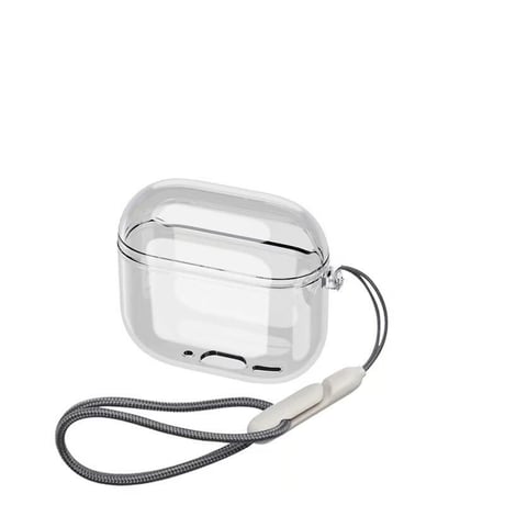CUTECASE透明 Airpods 4 ケース ストラップ付 AirpodsPro2/Pro1カバー Airpods3/2 黄ばみにくいCM4692