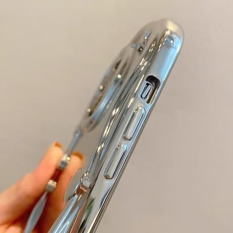 CUTECASEダイヤミラー iPhone15pro/15ケース キラキラ 豪華 iPhone14pro/13/12proカバー グリップ付き キラキラ きれい CM4076
