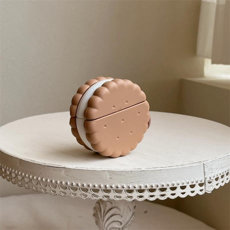 CUTECASE クッキー Airpods4ケース プレゼントにおすすめ AirpodsPro2ケース airpods3/2ケース リング付 食べ物デザインCM5490