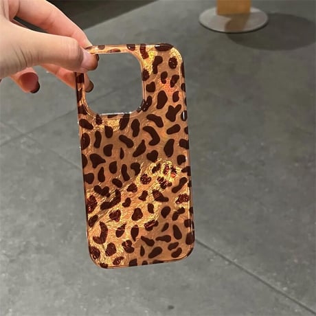 CUTECASEヒョウ柄 iPhone16/16proケース おしゃれアニマル柄 iPhone14/13pro/12ケース 存在感ある 耐久性あるCM4739