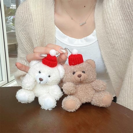 CUTECASEクマ型Airpods 4ケース、Airpods3/pro2用帽子、柔らかくて快適、マチ付きCM5037