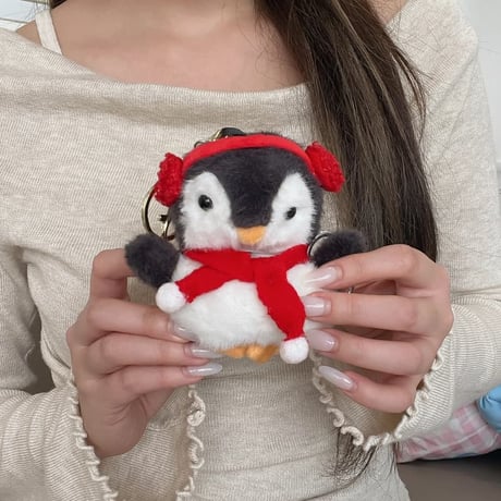 CUTECASE ペンギンぬいぐるみ エアーポッズプロ3ケース キュート Airpods4/3ケース AirpodsPro2/Pro1カバー キーホルダー付 可愛いギフトにおすすめ CM5908