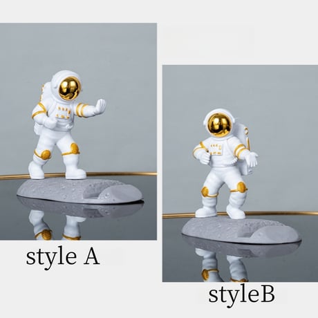 CUTECASE新しい高品質のオリジナリティ宇宙飛行士の電話ホルダー宇宙飛行士のPCホルダーデスクトップの装飾アートウェア電話アクセサリー宇宙愛好家のための驚くべき素敵な贈り物C6022
