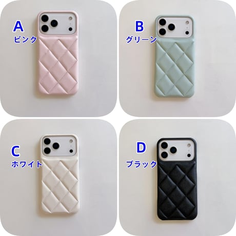 CUTECASEキルティングレザークラシックなダイヤモンドデザイン iPhone17/17Proケース おしゃれ 高級感 iPhone17ProMax/Airケース セレブ愛用 CM5715