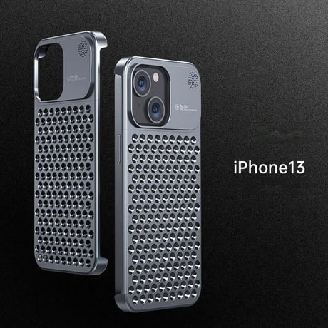 CUTECASEiPhone15Promax メタルケース アロマタブレット付 放熱中空彫刻デザインアルミニウム合金素材がを耐衝撃 高品質 高級感 軽量 指紋防包括的な保護