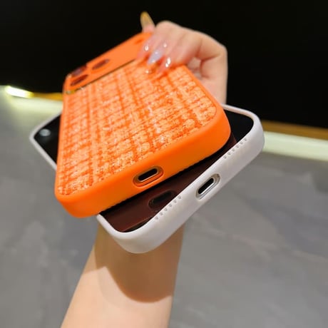 CUTECASE 織物 iPhone17ProMax/17Proケース カメラ保護カバー iPhone17/16/15カバー 放熱仕様 セレブ愛用 CM5829