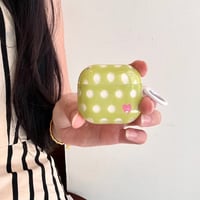 CUTECASE 水玉模様とハート柄 AirpodsPro3ケース 光沢感 Airpods4/3カバー pro2/Pro1ケース 可愛い お揃いコーデにおすすめCM6460