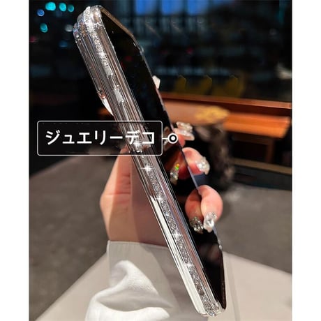 CUTECASE 高級感 iPhone17Pro/17Promaxケース キラキラジュエリー iPhone17/17Airカバー オシャレ綺麗 レンズフィルム付き CM5677