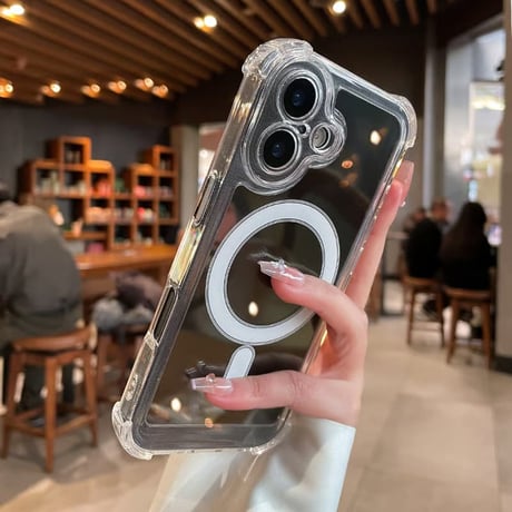 CUTECASE 耐衝撃加工 iPhone17Promaxケース MagSafe対応 iPhone17Pro/16Pro/15カバー 高透明 黄ばまない CM6000