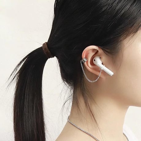 CUTECASEAirPods用イヤークリップ 落下紛失防止 落下紛失防止 可愛い イヤホンストラップ ホルダー おしゃれ 人気 2点CM4858