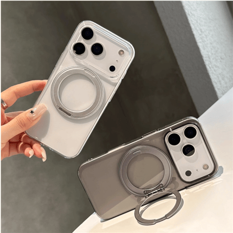 CUTECASE MagSafeリングスタンド iPhone17ProMax/17proケース 高透明 iPhone17/17Airカバー 耐衝撃 薄型 黄ばまない CM5606