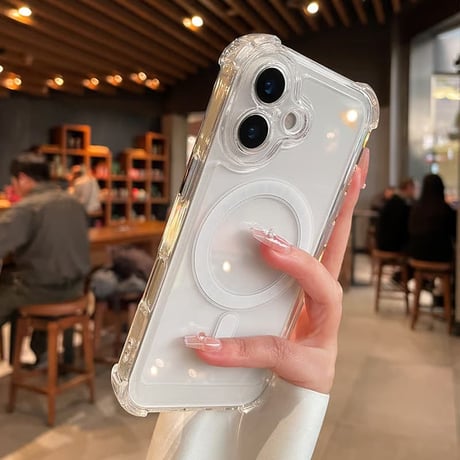 CUTECASE 耐衝撃加工 iPhone17Promaxケース MagSafe対応 iPhone17Pro/16Pro/15カバー 高透明 黄ばまない CM6000