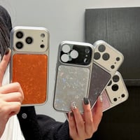 CUTECASE シェル柄 iPhone17Promaxケースメッキ iPhone16promax/15/14カバー シンプル 光沢感CM6219
