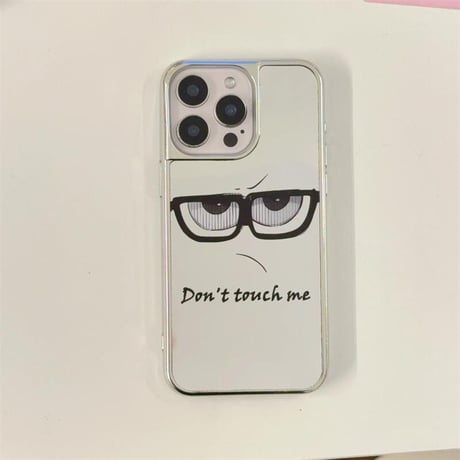 CUTECASEミラー iPhone16e/16proケース 面白い顔 iPhone15promax/14/13カバー 丈夫 耐久性ある CM5337