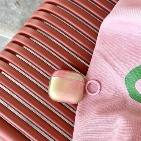 CUTECASE暈し染めピンク Airpods4ケース シック 女子力高い AirpodsPro2ケース airpods3/2カバー かわいい リング付き 人気CM5356