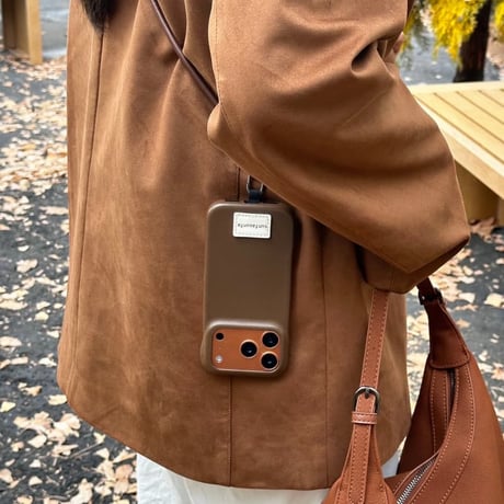 CUTECASEショルダーストラップ付 iPhone17Pro/17ケース 高級感レザー アイフォン17promax/16proケース 高品質 おしゃれ ファッションセンスいいCM5741