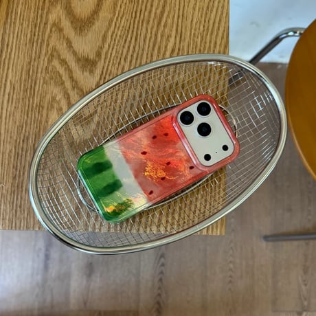 CUTECASEスイカ柄 iPhone17Pro/17ケース 美味しそう iPhone16ProMax/15Proケース 涼しい感 艶感 夏コーデCM6541