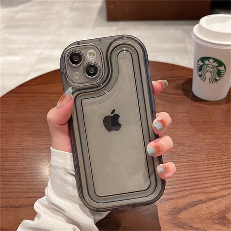 CUTECASE透明エアバッグ iPhone16Pro/16plusケースiPhoneSE/15/14Pro/13miniカバー おしゃれさんにおすすめC1010