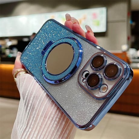 CUTECASE 鏡付Magsafeリング iPhone16/16promaxケース コスパ最強 スタンド iPhone15pro/14/13カバー お買い得 CM4168