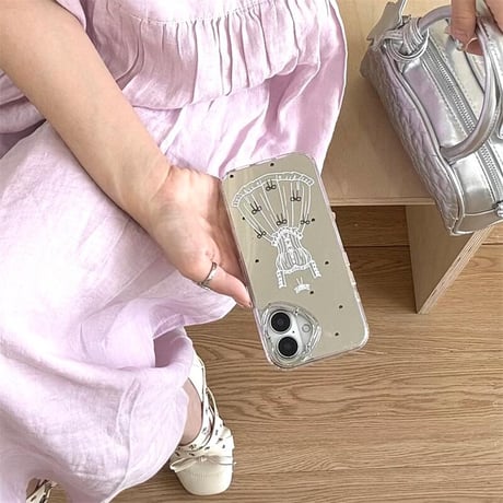 CUTECASEワンピース iPhone16pro/16カバー メイク直し鏡 iPhone15pro/14promax/13ケース 頑丈 上品 大人可愛い CM5310