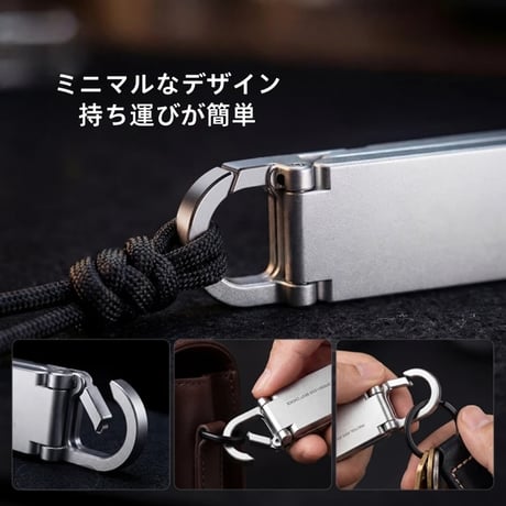 CUTECASE キーホルダー型デザイン、アルミニウム合金とシリコン製の折りたたみ式携帯用スマホホルダーミニキーホルダー型スタンドCT11