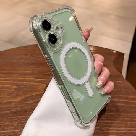 CUTECASE 耐衝撃加工 iPhone17Promaxケース MagSafe対応 iPhone17Pro/16Pro/15カバー 高透明 黄ばまない CM6000