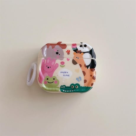 CUTECASE 動物柄 Airpodspro2/pro1ケース うねうね Airpods3/2カバー 可愛い ギフトにおすすめCM4465