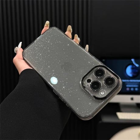 CUTECASEキラキララメ iPhone16Pro/16/16plusケース レンズカバー付き iPhone16Promaxカバー 大人ファッション 高級感高品質 黄ばまない CM4733