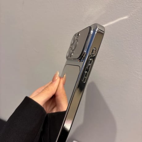 CUTECASE メタルミラー iPhone17Pro/17ケース 耐久性に優れる iPhone16ProMax/15Pro/14ケース カメラ保護 便利人気品CM6531