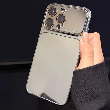 CUTECASE メタルミラー iPhone17Pro/17ケース 耐久性に優れる iPhone16ProMax/15Pro/14ケース カメラ保護 便利人気品CM6531