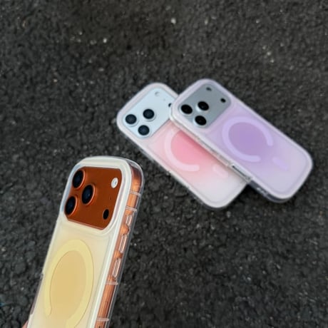 CUTECASE グラデーションカラーiPhone17/17Proケース MagSafe対応 iPhone17ProMax/Air/16/15promaxケース オシャレ 丈夫 CM5906