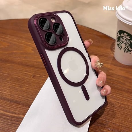 CUTECASE MagSafe iPhone16pro/16promaxケース 滑り止め加工 黄ばまないアイフォン15/14/16proカバー カメラ保護 チタンカラー（9色をご用意）CM3611