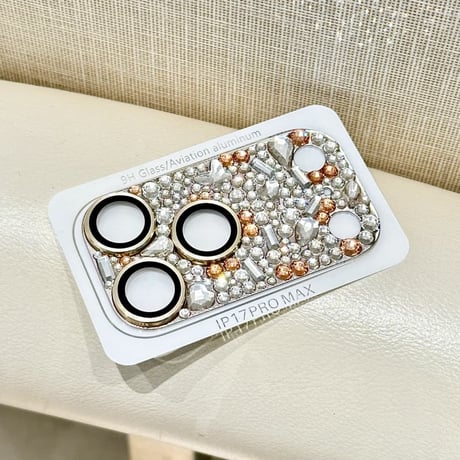 CUTECASE豪華ダイヤカメラカバー 頑丈 iPhone17Pro iPhone17ProMax 贅沢 保護フィルム キラキラ おしゃれ きれい 人気CM6152