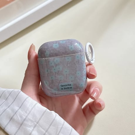 CUTECASE 韓国っぽ AirpodsPro3ケース 花柄 Airpods4/3カバー pro2/pro1 可愛い リング/キーホルダー付 オシャレ 可愛いCM5978