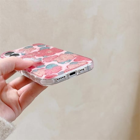CUTECASEラメ花柄 iphone16/16proケース おしゃれ ピンク iphone15pro/14/13proケース 可愛い 女子力高い CM5023