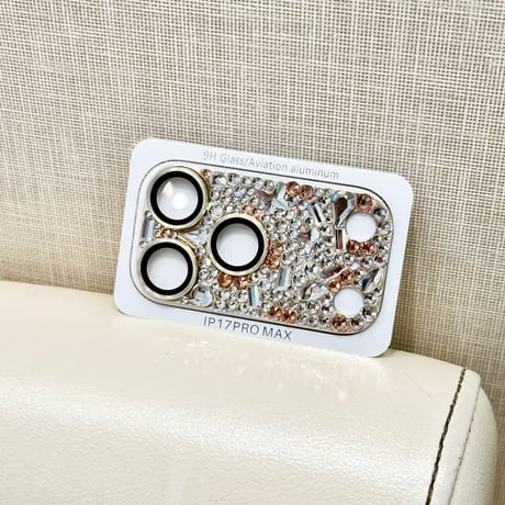 CUTECASE豪華ダイヤカメラカバー 頑丈 iPhone17Pro iPhone17ProMax 贅沢 保護フィルム キラキラ おしゃれ きれい 人気CM6152