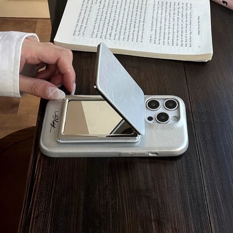 CUTECASE ダブルスタンド付鏡 iPhone17Pro/17ケース レザー 上品 iPhone17ProMax/16/15ケース 高品質 頑丈 オシャレ CM5969