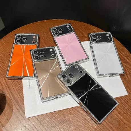 CUTECASE スクエア iPhone17Pro/17ケース ジュエリーライン iPhone17Promax/Air/16Proカバー キラキラ 高級感 存在感抜群CM5790