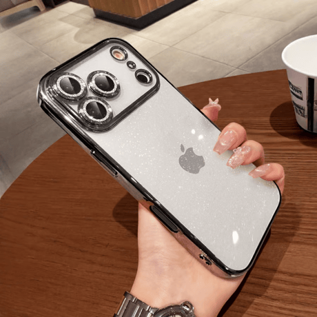CUTECASEキラキララメレンズフィルム iPhone17pro/17ケース 星空のように輝く アイフォン17promax/Air/16proカバー 黄ばまない オシャレ 人気品 CM5724