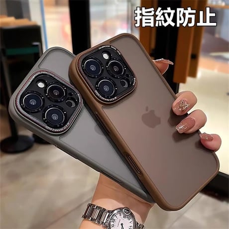 CUTECASE 指紋防止 iPhone16pro/16promaxケース 耐衝撃 iphone15pro/14/13promax/12カバー カメラ保護 丈夫CM4672