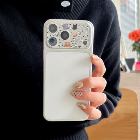 CUTECASE可愛い動物柄 カメラカバー iPhone17Pro iPhone17ProMax ガラスレンズフィルム 傷から保護 iPhoneをカスタマイズ CM6120