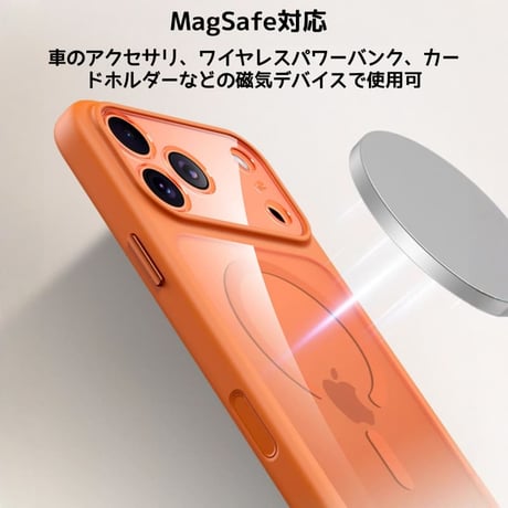 CUTECASE iPhone17Pro/17ProMaxケース 高品質 MagSafe対応 iPhone/Airケース カメラカバー カメラコントロールボタン保護カバー耐衝撃 高級感 CM5776