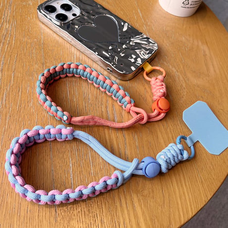 CUTECASE 短い携帯電話ストラップ、手首調節可能な織バッグ、ファッショナブルなアウトドアスポーツ携帯電話アクセサリーC6023