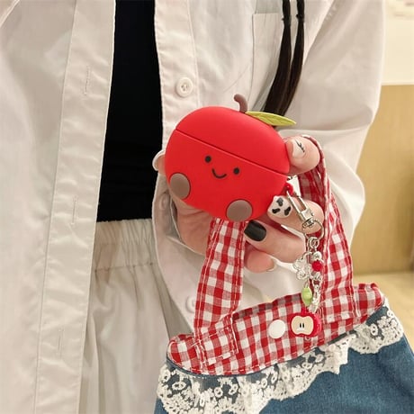 CUTECASE アップル Airpods4ケース プレゼントにおすすめ AirpodsPro2ケース airpods3/2カバー カラビナ/キーチェーン かわいい CM5516