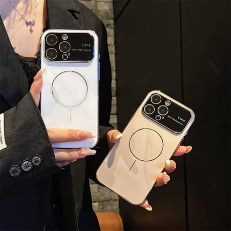 CUTECASE耐衝撃耐久性 iPhone16pro/16promaxカバー レンズ保護 Magsafe対応 iPhone15pro/14/13カバー 丈夫 高級感 CM5372